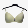 Soft Foam Non-Wired Cotton Bra - Yellow | LadyxCoral